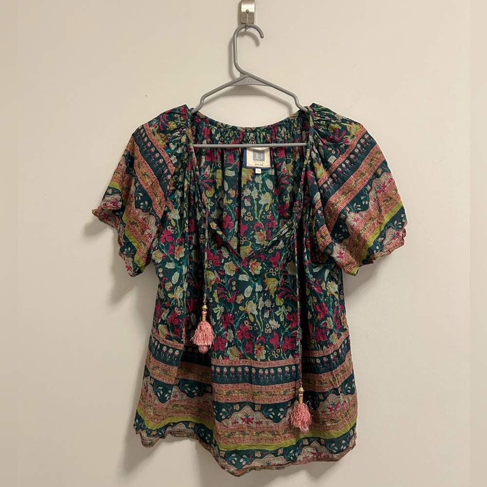 Floral Bohemian Blouse - Multicolor